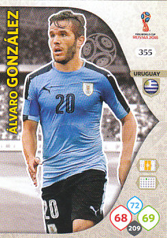 Alvaro Gonzalez Uruguay Panini 2018 World Cup #355